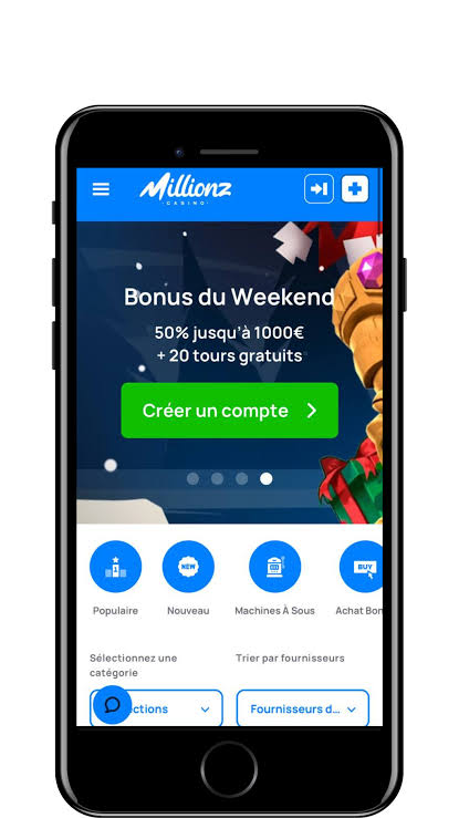 Millionz - meilleur casino français en ligne